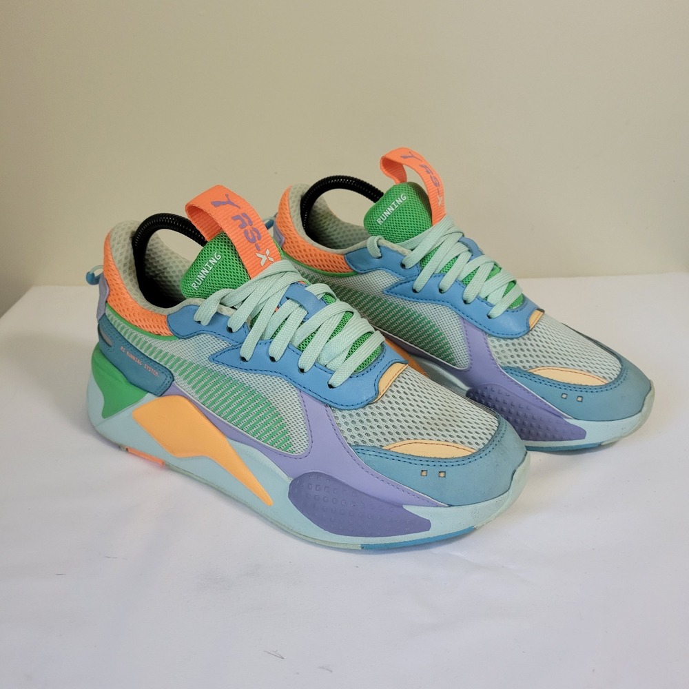 Puma RS-X Running System Sneakers Pastel Multi Color Retro 370750-08 Womens 8.5